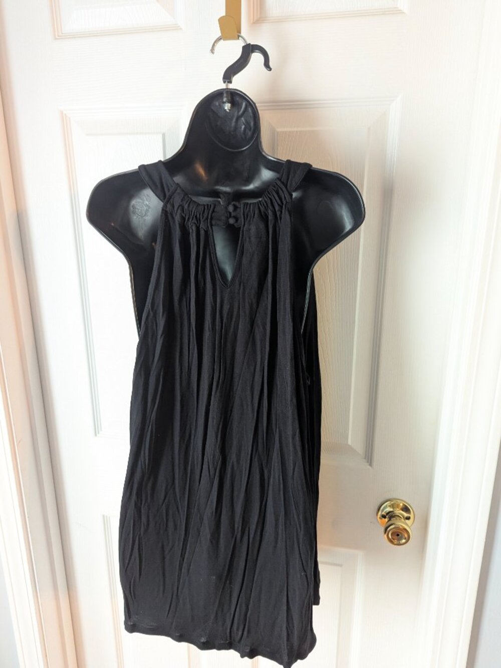 INC black sleeveless long top with embroidery - 3X - Picture 4 of 6
